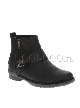 Женские угги ботинки на молнии черные UGG Womens Cheyne Boots Black